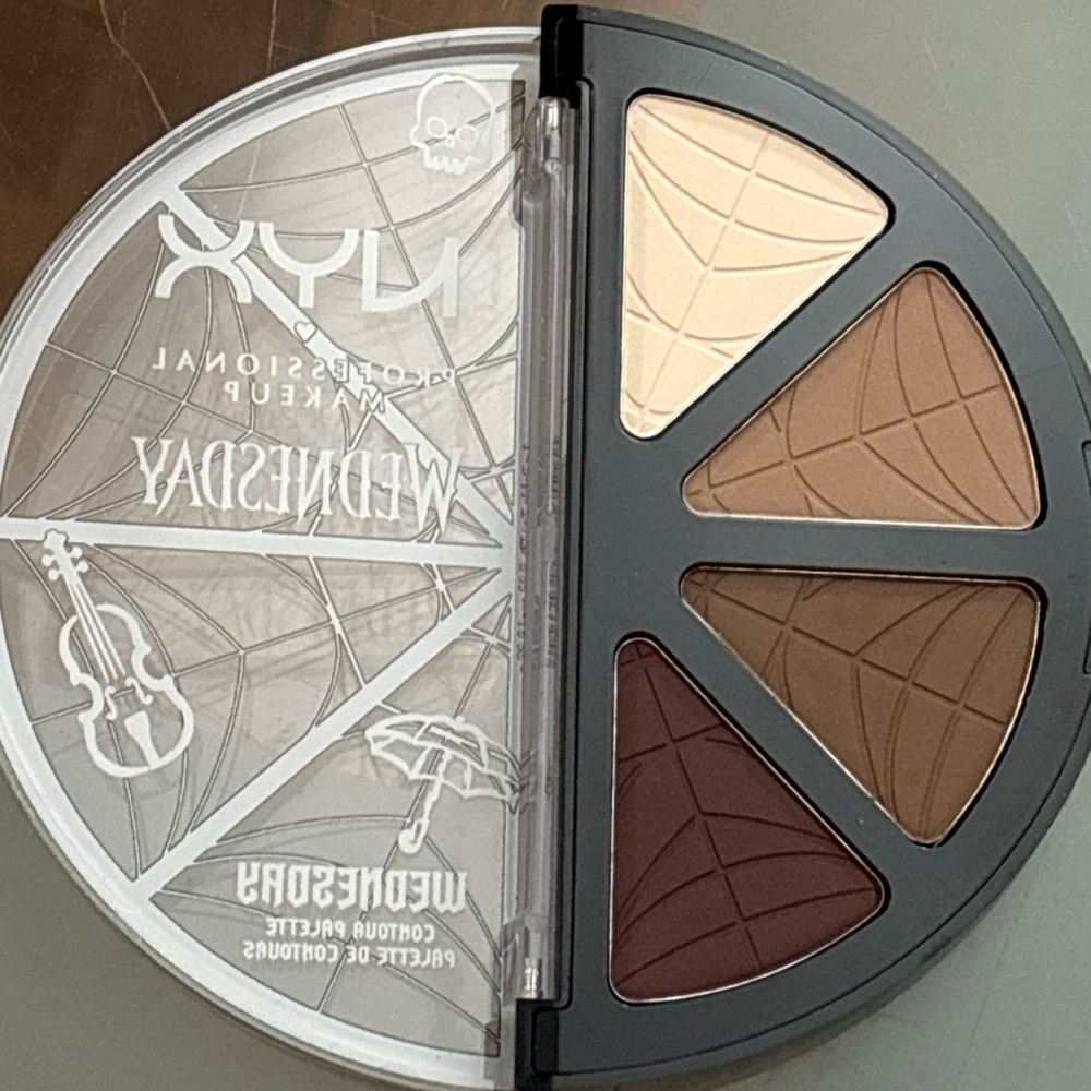 NYX Wednesday Eyeshadow Palette with Cream, Brown, and Tan Shades